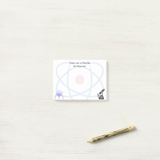 Science Emojis | Aangepaste tekst Post-it® Notes (Op bureau)