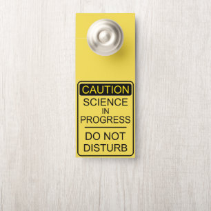 Science en cours affichette de porte