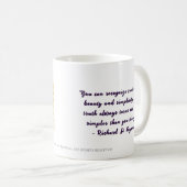 Science et citations de Feynman par RoseWrites Mug (Devant droit)