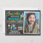 Science Experiment Anniversaire Fête Invitation (Devant)