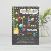 Science Experiment Anniversaire Fête Invitation (Debout devant)