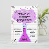 Science Experiment Birthday Invitation (Debout devant)