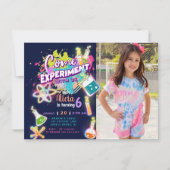 Science Experiment Invitation with photo (Devant)