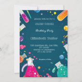 Science Experiment Party Invitation – Fun Lab  Kaart (Voorkant)