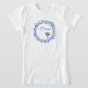 Science Fair Atomen Moleculen Deeltjes Vrede Atoom T-shirt