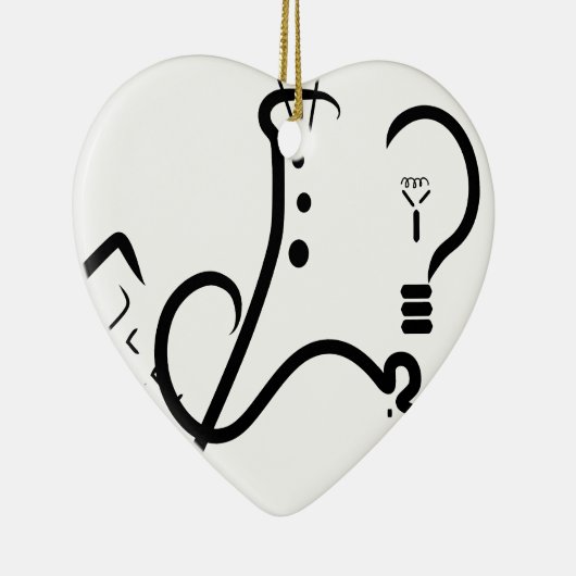 Science Fair Logo Keramisch Ornament (Rechts)