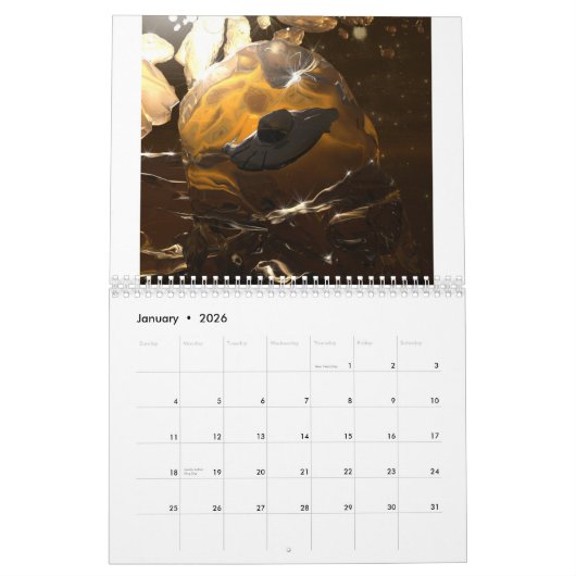 Science Fiction Art Calendar Kalender (Jan 2026)
