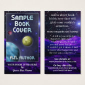 Science-Fiction Author Promotion Big Book Hoesje Visitekaartje (Voorkant /achterkant)