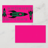 Science Fiction Bladwijzer Visitekaartje (Voorkant / Achterkant)