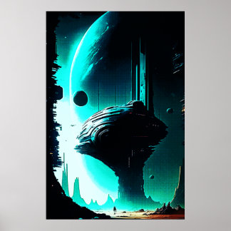 Science Fiction Buitenaards Landschap 103 Poster