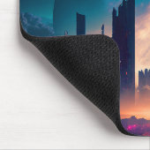 Science Fiction Cyberpunk Space City Muismat (Hoek)