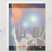  Science Fiction Foreign Planet met Aliens (Voorkant / Achterkant)