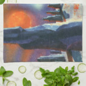  Science Fiction Foreign Planet met Aliens Theedoek (Gevouwen)