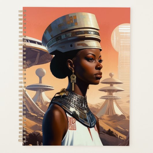 Science-fiction futuriste de la reine afrofuturist (Devant)