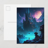 Science Fiction Futuristic City Briefkaart (Voorkant / Achterkant)