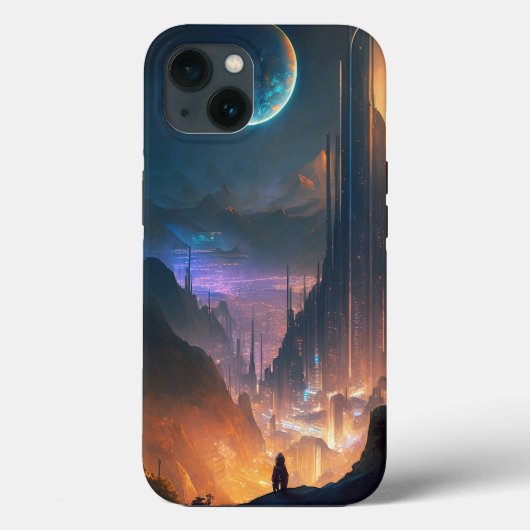 Science Fiction Futuristic City Hoesje-Mate iPhone Case-Mate iPhone Case (Achterkant)