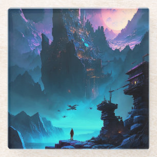 Science Fiction Futuristic City Onderzetter