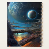 Science Fiction Futuristic Outer Space City Planner (Achterkant)