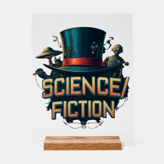 Science/Fiction Plaque Acryl Bord (Voorkant)
