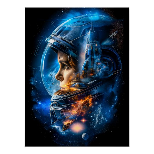 Science Fiction Poster Art Perfect Poster (Voorkant)
