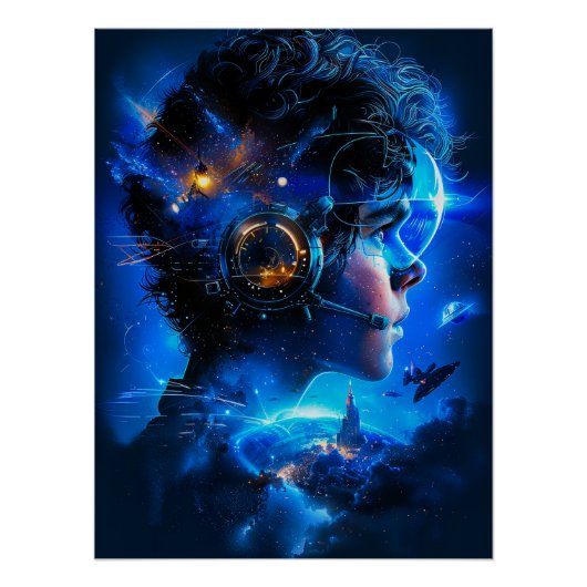 Science Fiction Poster Art Perfect Poster (Voorkant)
