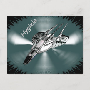 Science Fiction Spaceship Briefkaart