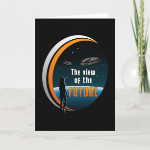 Science Fiction Ufo Space Alien Sci-Fi Funny Gift Kaart