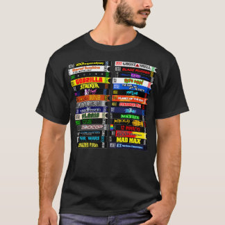 Science Fiction VHS Stack T-shirt