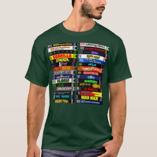 Science Fiction VHS Stack T-shirt