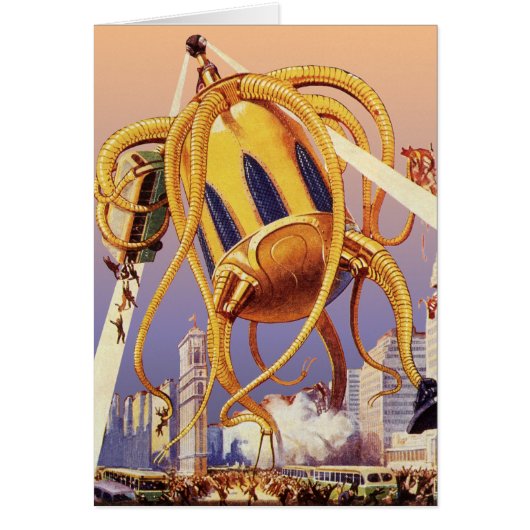 Science-fiction vintage Invasion de guerre Alien O (Devant)