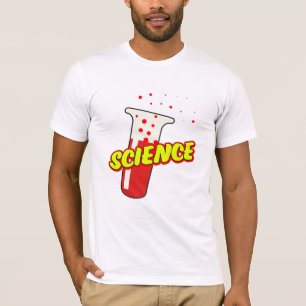 Science Flask Cartoon T-shirt