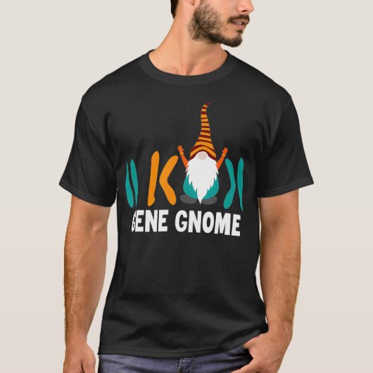 Science Funny Gene Gnome T-shirt (Voorkant)