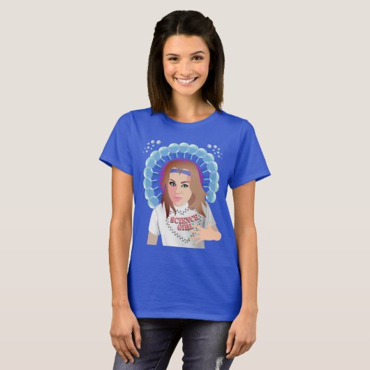 Science Girl T-shirt (Voorkant volledig)