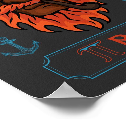 Science Humor Pi rate Funny Pi Day Poster (Hoek)