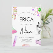 Science Invitation Anniversaire Pour Les Filles (Debout devant)