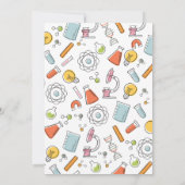 Science Invitation de fête d'anniversaire ・ Mad Sc (Dos)