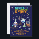 Science Invitations d'anniversaire<br><div class="desc">Préparez-vous à une fête scientifique avec notre Invitation Anniversaire de enfant de la Chimie Set! Cette invitation à thème scientifique présente des accents néons, parfaits pour les jeunes aspirants scientifiques. Invitation vos invités à se joindre à l'amusement et l'excitation d'une soirée de chimie inoubliable. Que les expériences et les découvertes...</div>