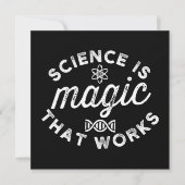 SCIENCE IS MAGIC THAT WORKS SAVE THE DATE (Voorkant)