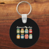 Science Is My Jam Teacher Shirt Stem Student Educa Sleutelhanger (Voorkant)