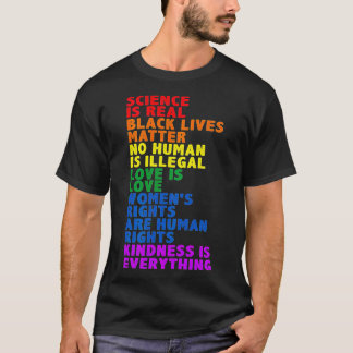 Science is Real Black Lives Matter Pride Month T-shirt