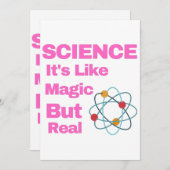 SCIENCE It's Like Magic, But Real Kaart (Voorkant / Achterkant)