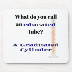 Science Joke Dad Joke Graduated Cylinder Muismat
