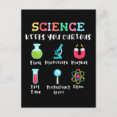 Science keeps you curious briefkaart (Voorkant)