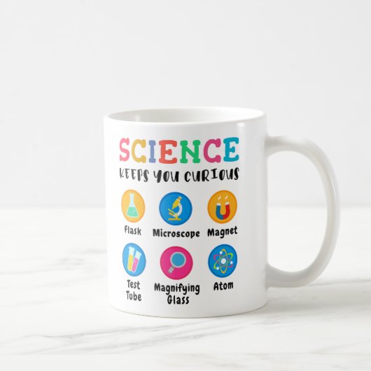 Science keeps you curious koffiemok (Rechts)