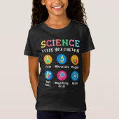 Science keeps you curious t-shirt (Voorkant)
