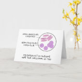 Science Kerstmicrobiologisch Gram Stain Poem Lab Kaart (Gele Bloem)