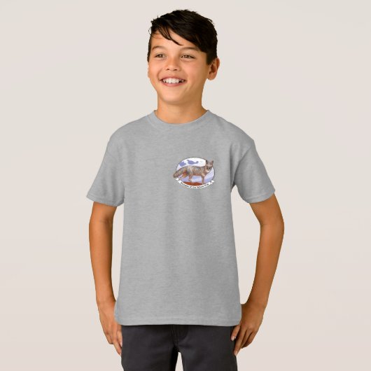 Science Kids T-Shirt Logo Front Science Fox Back (Devant entier)