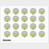 Science kind (set van 20) ronde sticker (Vel)