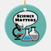 Science, la matière Voix Bubble Design Ornement (Dos)