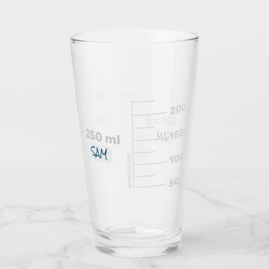Science Lab Beaker Gepersonaliseerd Drink glas (Voorkant)